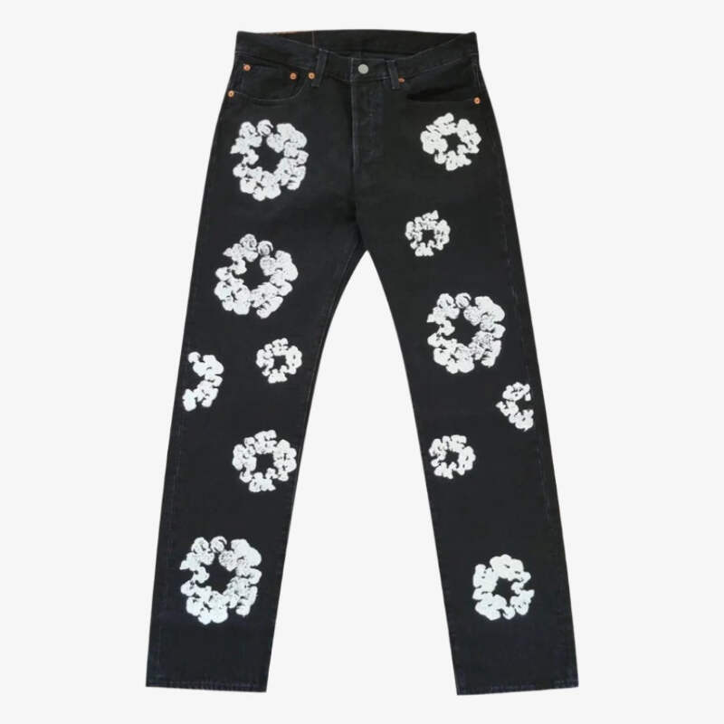 Denim Tears x Levi's 501 Jeans 'The Cotton Wreath' Black Denim Tears x Levi's 501 Jeans 'The Cotton Wreath' Black
